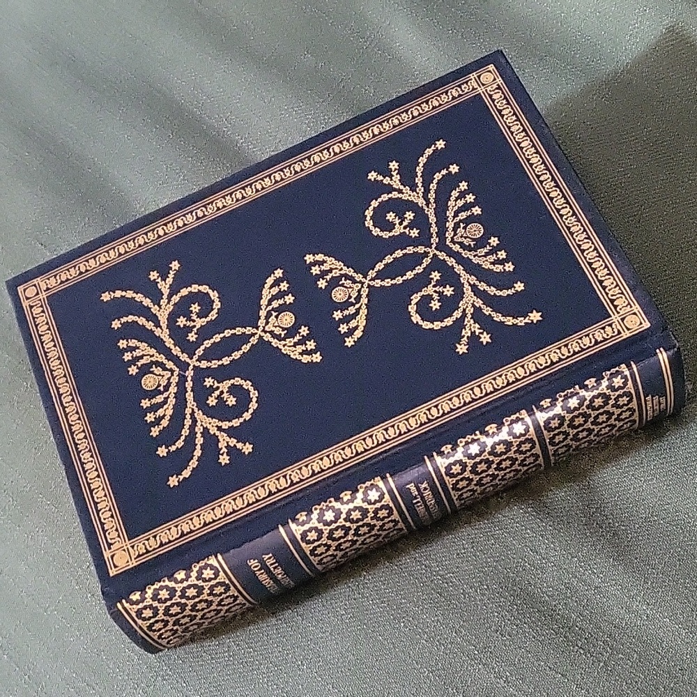 Vintage leatherbound book of English poetry